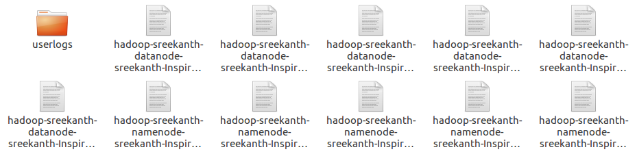 Hadoop log files